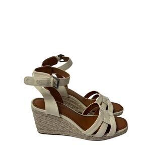 LUCKY BRAND MALEIGH WOMEN SIZE 10 WEDGES COLOR VANILLA NEW WITH BOX